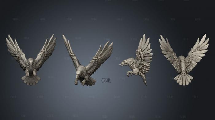 Crows stl model for CNC