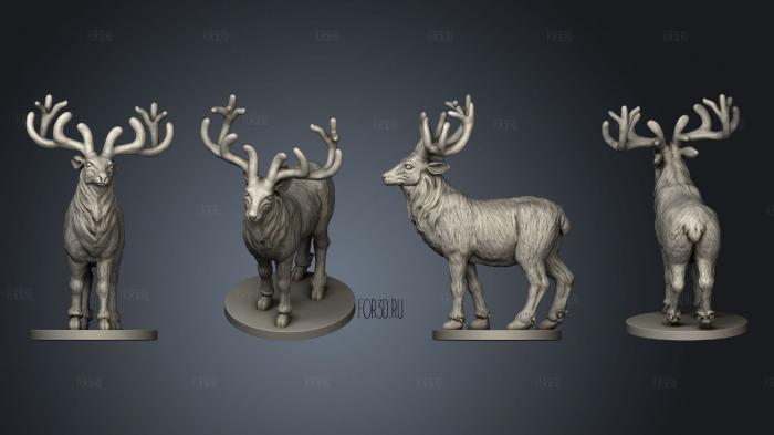 Deer Finished stl model for CNC