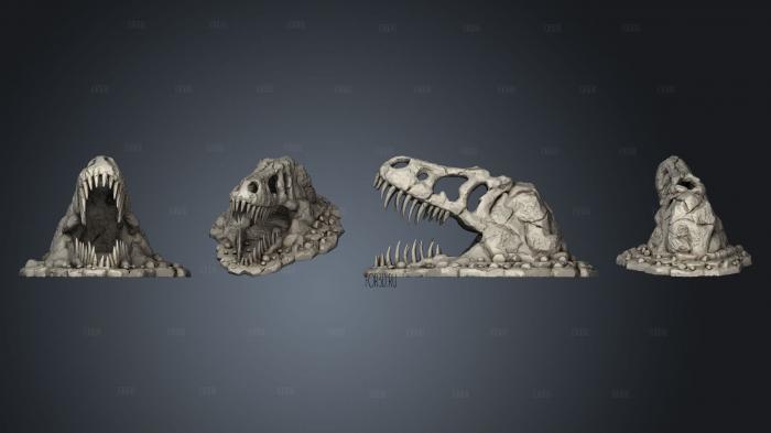 fossil rock stl model for CNC