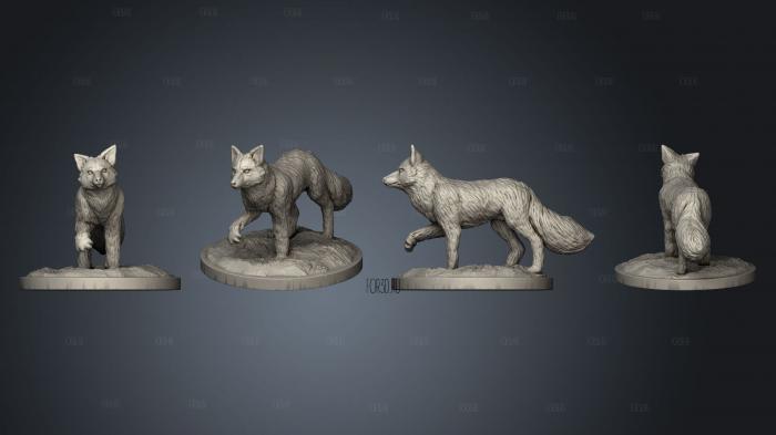 Fox Finished stl model for CNC