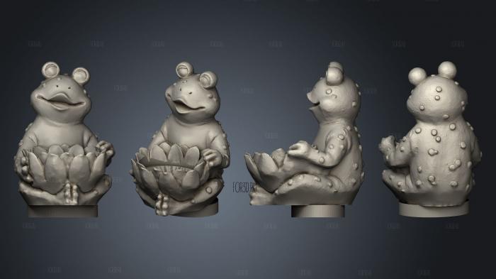Frog soap dish 3 stl model for CNC