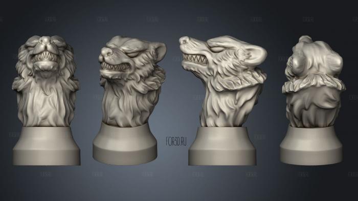 Game of Thrones House Markers Of Stark stl model for CNC