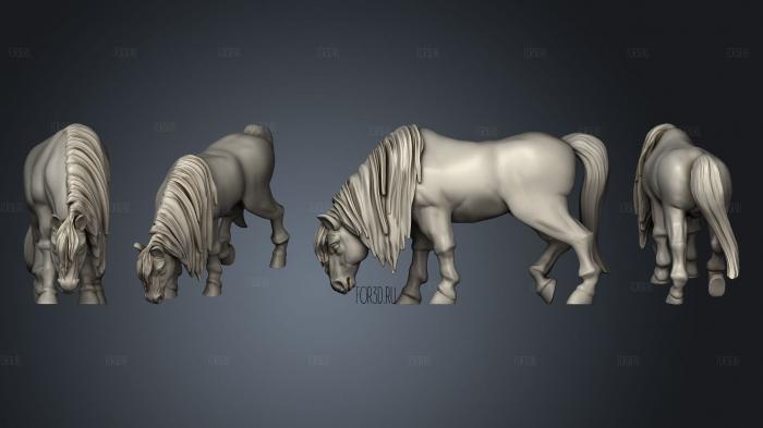 horse 03 stl model for CNC