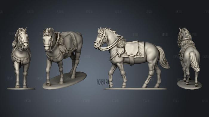 horse stl model for CNC
