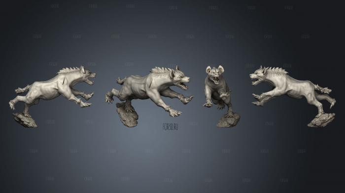 Hyena 3d stl модель для ЧПУ