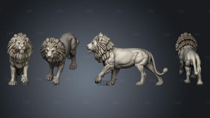 Самец льва 3d stl модель для ЧПУ