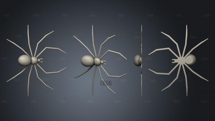spider stl model for CNC