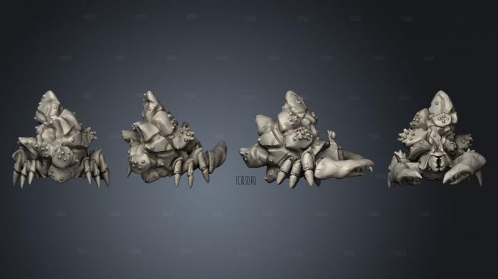 Warpologue Giant Crabs stl model for CNC