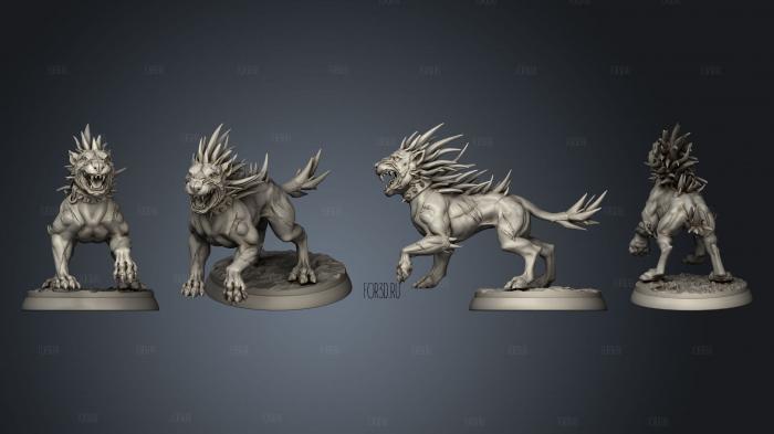 White Werewolf Tavern Evil dog 1 stl model for CNC