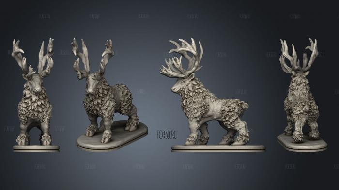 Wilds of Wintertide Caribou stl model for CNC