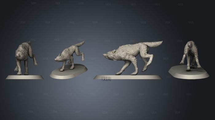 WOLF 2 stl model for CNC