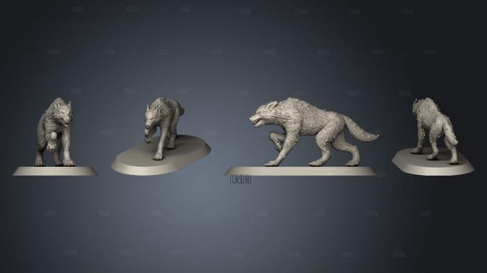 WOLF 3 stl model for CNC