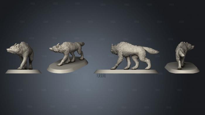 WOLF 4 stl model for CNC