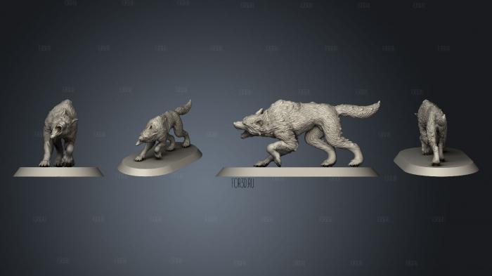WOLF 5 stl model for CNC