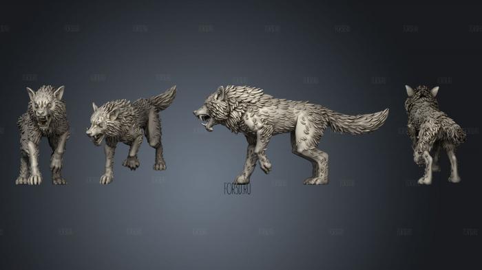 Wolf 08 stl model for CNC