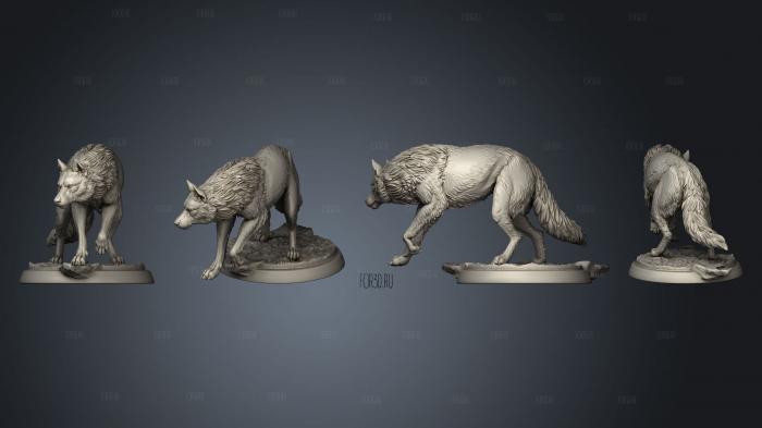 Wolves stl model for CNC