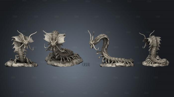 Young Remorhaz Crawling Large stl model for CNC