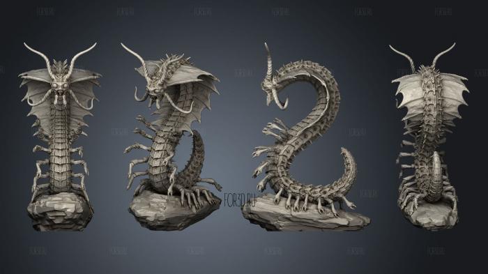 Young Remorhaz Large stl model for CNC