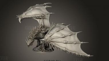 Взрослый Красный Дракон 3d stl модель для ЧПУ