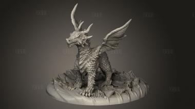 Повседневный Драконенок 3d stl модель для ЧПУ