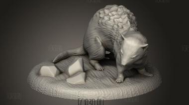 Хорек 3d stl модель для ЧПУ