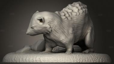 Хорек 3d stl модель для ЧПУ