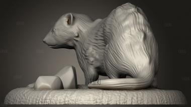 Хорек 3d stl модель для ЧПУ