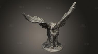 Гиппогриф 3d stl модель для ЧПУ
