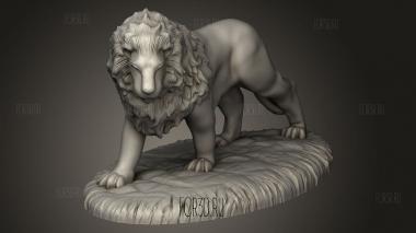 Лев 3d stl модель для ЧПУ