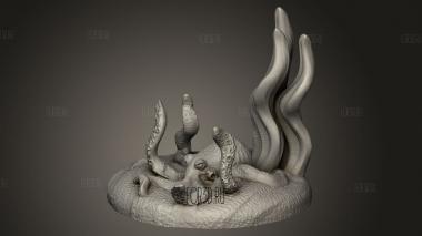 Осьминог 3d stl модель для ЧПУ