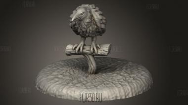 Ворон 3d stl модель для ЧПУ