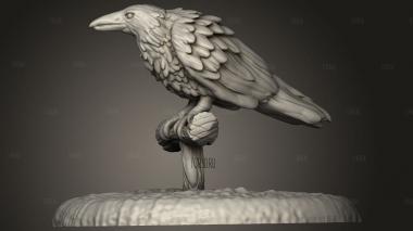 Ворон 3d stl модель для ЧПУ