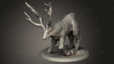 Олень 3d stl модель для ЧПУ