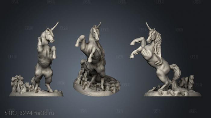 Unicorn stl model for CNC