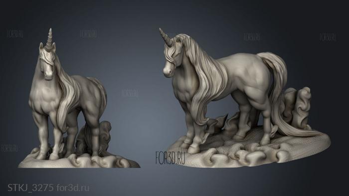 Unicorn stl model for CNC