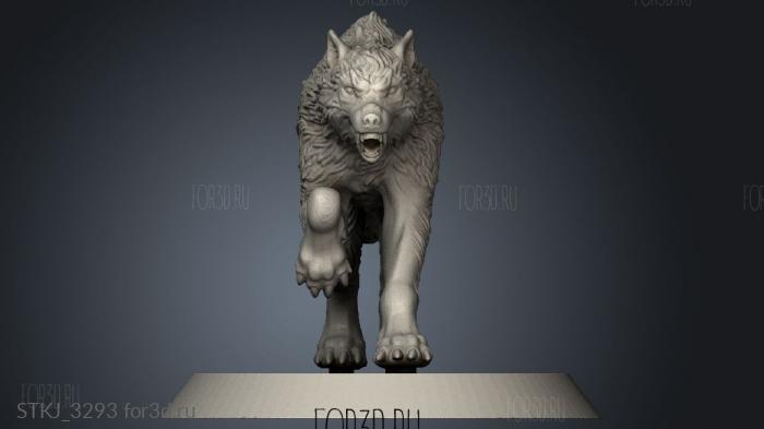 Abracadabra WOLF SEQUITURS stl model for CNC