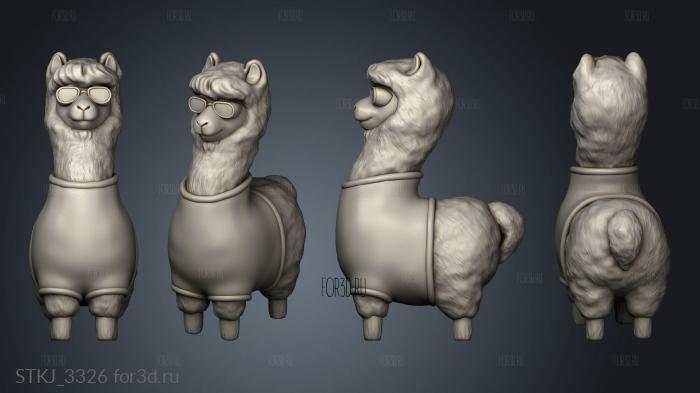 alpacas stl model for CNC