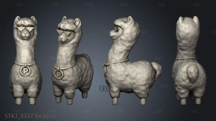 alpacas stl model for CNC