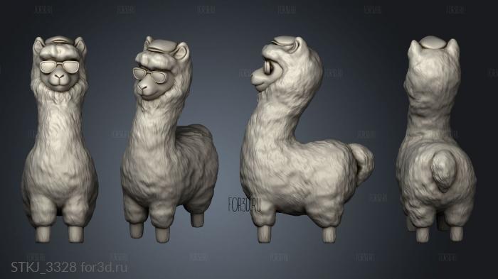 alpacas stl model for CNC