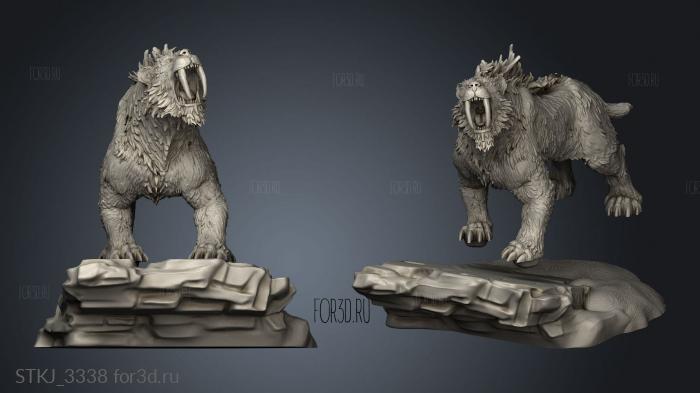 Ancient Tiger Roar stl model for CNC