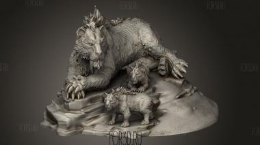 Древние Тигрята 3d stl модель для ЧПУ