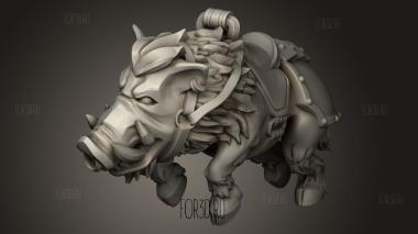 Животное Ездит Верхом На Кабане 3d stl модель для ЧПУ