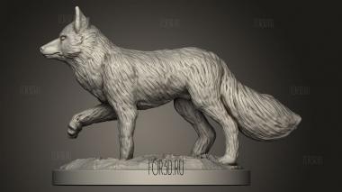 Животные Лиса 3d stl модель для ЧПУ
