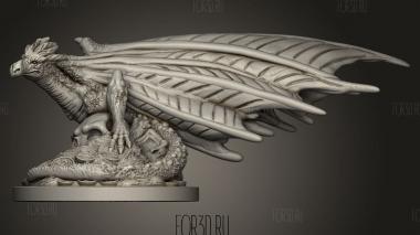 Животные Псевдодракон 3d stl модель для ЧПУ