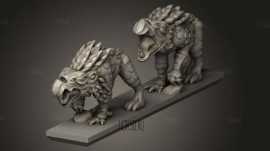 Демон Хаос Хаунд стрип 3d stl модель для ЧПУ