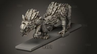 Демон Хаос Хаунд стрип 3d stl модель для ЧПУ
