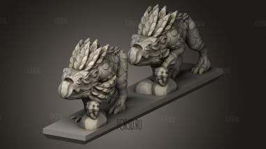 Демон Хаос Хаунд стрип 3d stl модель для ЧПУ