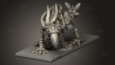 Демон,демонический зверь 3d stl модель для ЧПУ