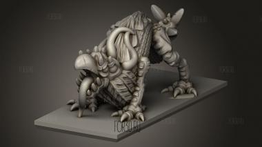 Демон,демонический зверь 3d stl модель для ЧПУ