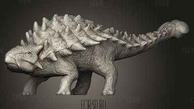 Анкилозавр Анки 3d stl модель для ЧПУ